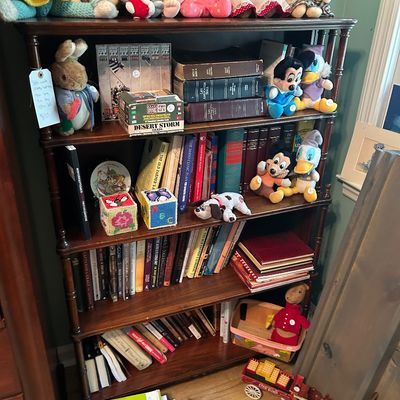 Sale Photo Thumbnail #257: Vintage solid wood bookcase. 