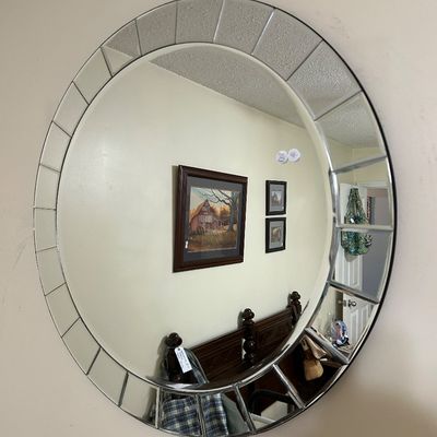 Sale Photo Thumbnail #200: Pier One beveled mirror. 