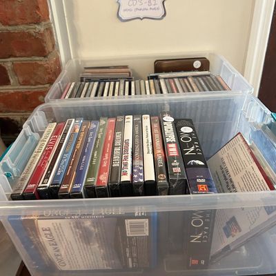 Sale Photo Thumbnail #114: CDs and DVDs. 