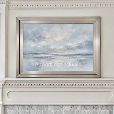 Sale Photo Thumbnail #2: Large brushed silver or champagne Wall Frame 