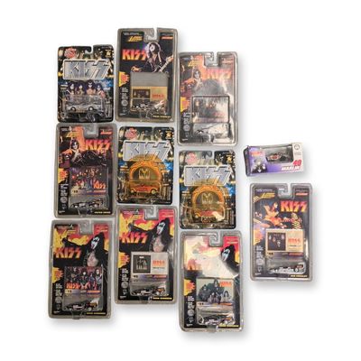 11pc Collection of Johnny Lightning and Racing Champions KISS Diecast Vehicles