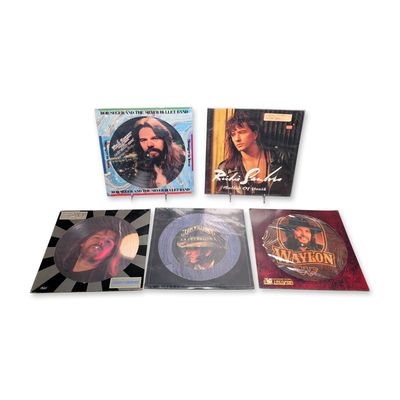 Collection of Classic Rock and Country Picture Disc Vinyl Records