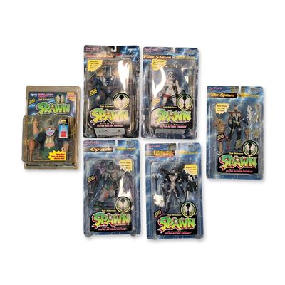 6pc Todd Toys and McFarlane Toys Spawn Action Figurines