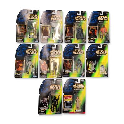 10pc Kenner Star Wars Power of the Force Action Figurines