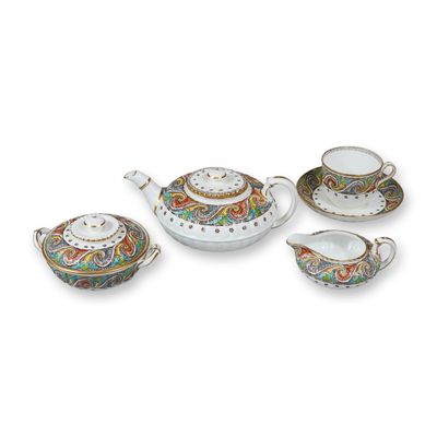 5pc Wedgwood Bone China Partial Tea Set
