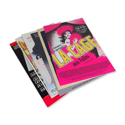 6pc Collection of Broadway Theatrical Window Cards