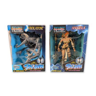 Pair of McFarlane Toys Spawn Super Size Action Figurines