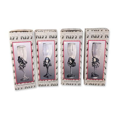 4pc Signatures Superstars KISS Character Goblets