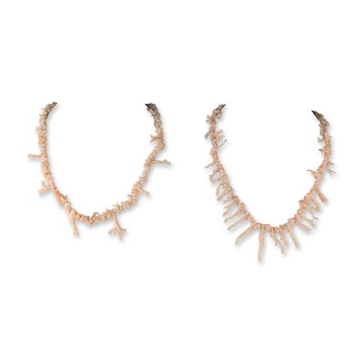 2pc Angel Skin Coral Branch Necklaces