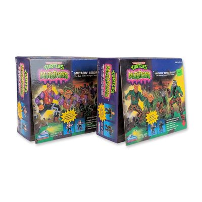 Two Playmates Teenage Mutant Ninja Turtles Mutatin' Action Figures