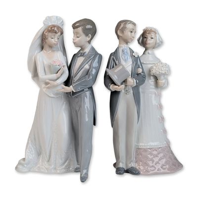 Two Lladro Porcelain Figurines, From this Day Forward 01005885 & Wedding 01004808