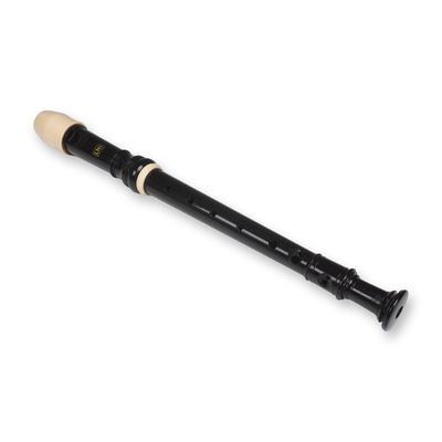 LMI Black Plastic Soprano Recorder with Case