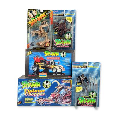 5pc McFarlane Toys Spawn Action Figures and Vehicles
