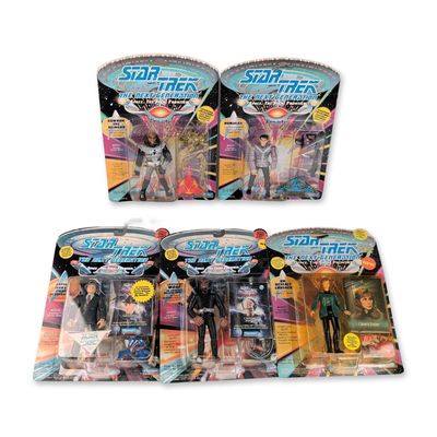 5pc Playmates Star Trek The Next Generation Figures