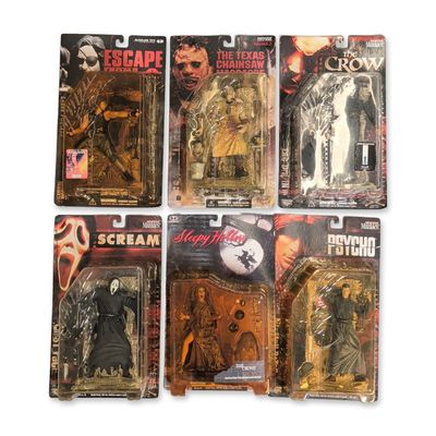 6pc Collection of McFarlane Toys Movie Maniacs Action Figures