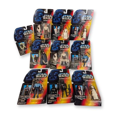 10pc Kenner Star Wars Power of the Force Action Figures