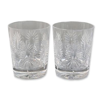Pair of Waterford Crystal Millennium Double Old Fashioned Glasses, Health