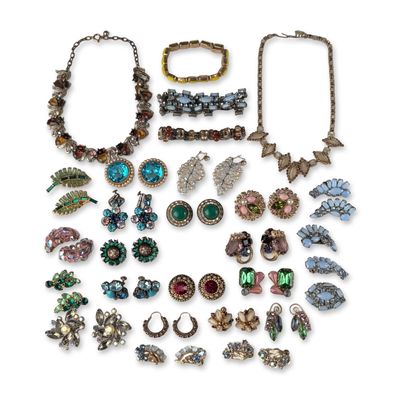 28pc Sarah Coventry and Mid-Century Costume Jewelry Necklaces, Bracelets, and Earrings