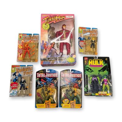 Tiger Electronics Talking Turbo Man and Toy Biz Marvel Collection
