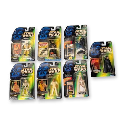10pc Star Wars Kenner and Hasbro Flashback Photo and Freeze Frame Figurine Assortment