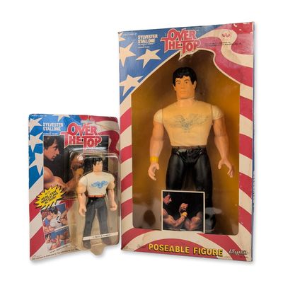 2pc Lewco Over The Top Slyvester Stallone Action Figures