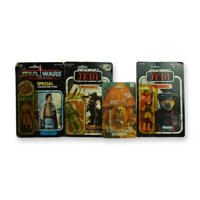 4pc Star Wars Return of the Jedi Vintage Kenner Figures