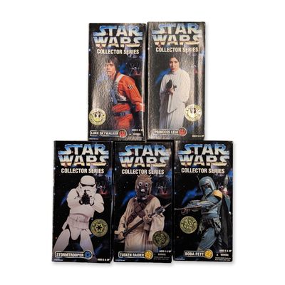 5pc Kenner Star Wars Collector Series Twelve Inch Figures