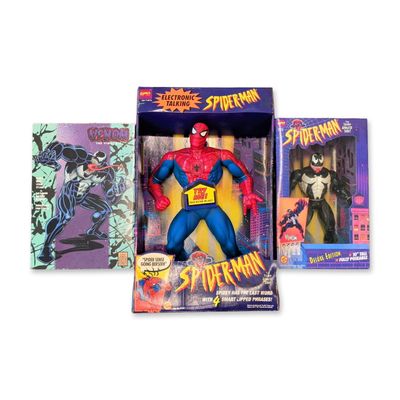 3pc Toy Biz and Horizon Marvel Spider-Man Figures