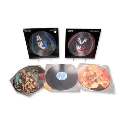 KISS Collection of Solo Picture Discs and 12-Inch Records