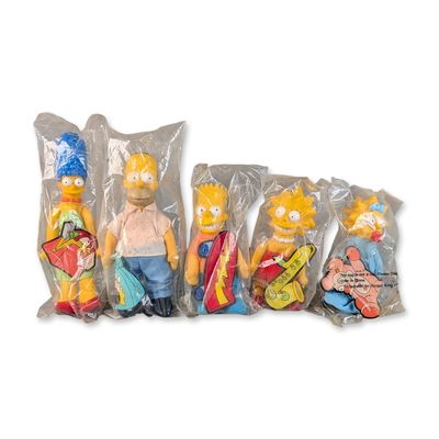 Burger King The Simpsons Plush and Vinyl Figurine Set