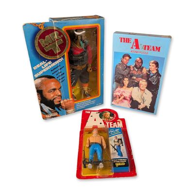 Galoob The A-Team Action Figurines and Jigsaw Puzzle Group