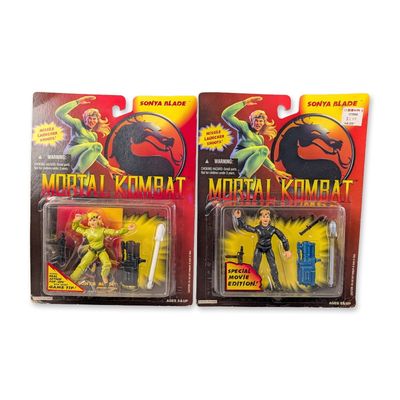 Hasbro Mortal Kombat Sonya Blade Carded Action Figurines Pair