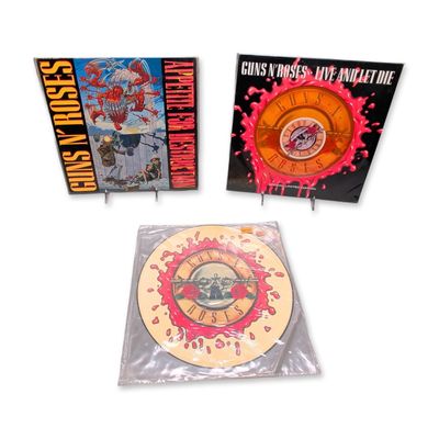 Guns N Roses Vinyl Records and Picture Disc Trio
