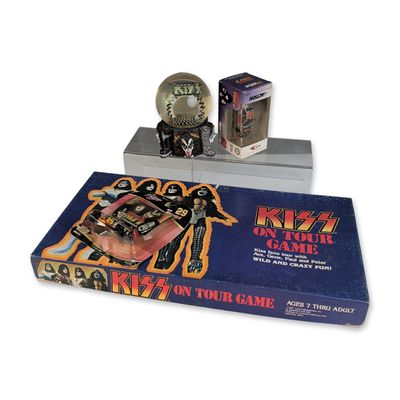 4pc Collection of KISS Memorabilia and Die-Cast Cars
