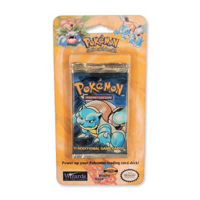 1999 Wizards of the Coast Pokemon Base Set Unlimited Blastoise Booster Blister Pack