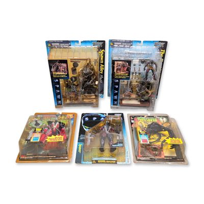 Collection of McFarlane Toys Spawn Ultra Action Figures and Playsets