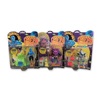 3pc JusToys Zen Intergalactic Ninja MOC Action Figurine