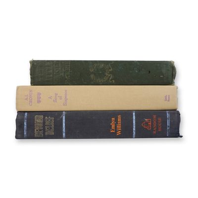 3-Piece Vintage Hardcover Book Group, J.M. Barrie, A.J. Cronin, Emlyn Williams