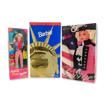 3pc Mattel Barbie Special Edition and FAO Schwarz Limited Edition Dolls