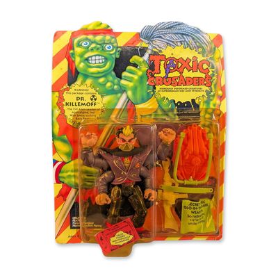 Playmates Toxic Crusaders Dr. Killemoff Carded Action Figurine