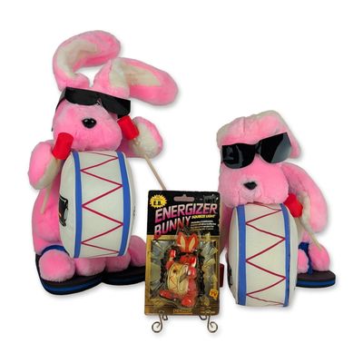 Three Energizer Bunny Promotional Collectibles
