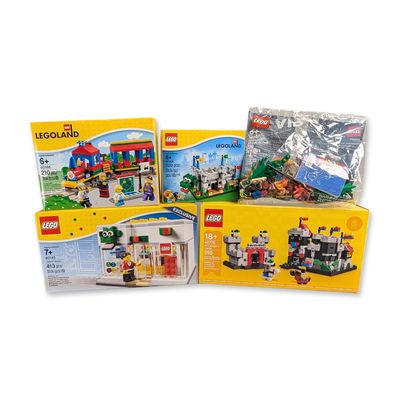 5pc Group of LEGO Park Exclusive and GWP Sets - 40145, 40166, 40306, 40607 & 40775