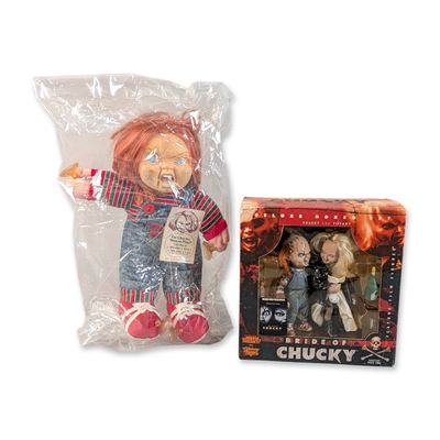 Steven Smith Stuffed Creations Chucky Doll and McFarlane Toys Boxed Set