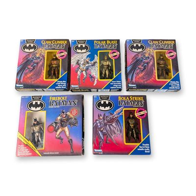 Collection of Kenner Batman Returns Action Figures in Original Packaging