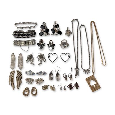 23pc Jay Feinberg, Juicy Couture and Other Costume Jewelry Bracelets, Earrings, and Necklaces