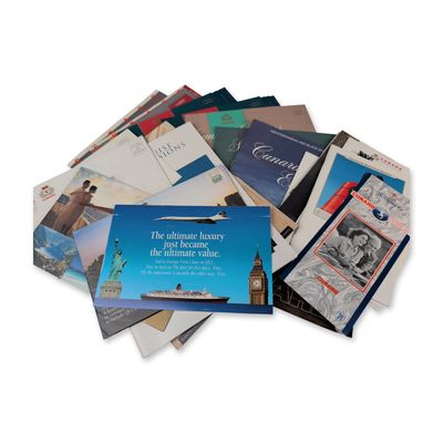 Collection of 1991 - 1999 Cunard Line and QE2 Maritime Ephemera