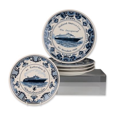 5pc Royal Goedewaagen Holland America Line Plates