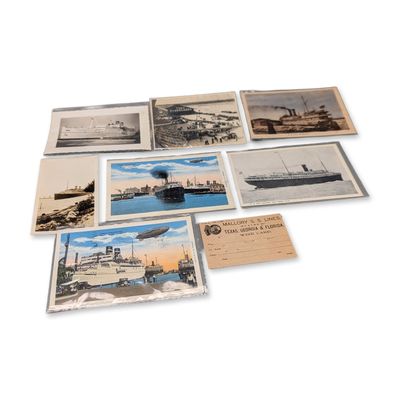 8pc Collection of Maritime and Florida Postcards and Ephemera