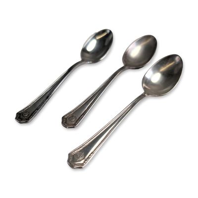 3pc Dollar Steamship Lines 1930s Silver Plate Teaspoons