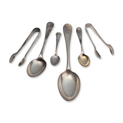 6pc Collection of Silver Plated Maritime Flatware